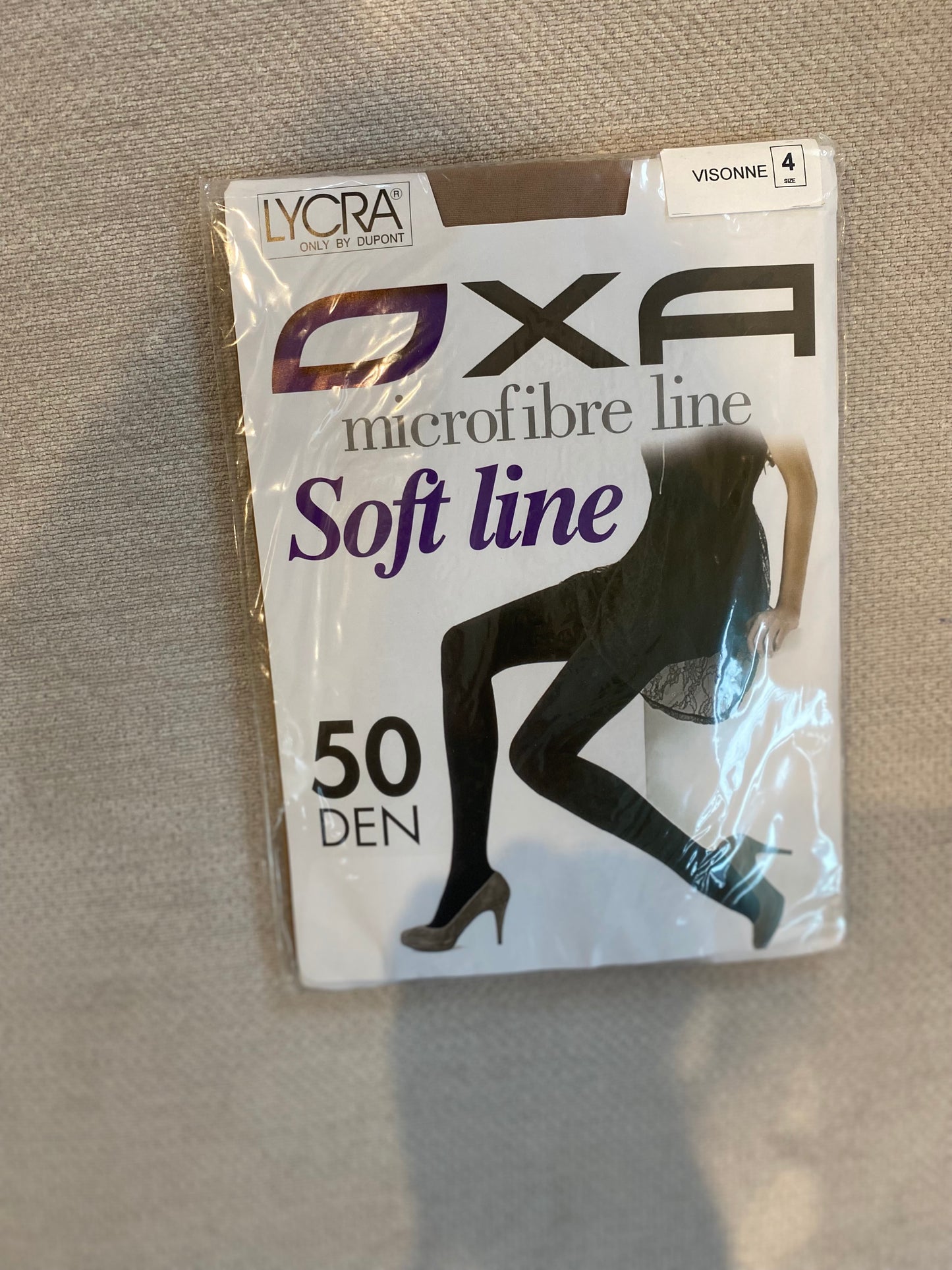 50 denier microfibre tights in brown colour