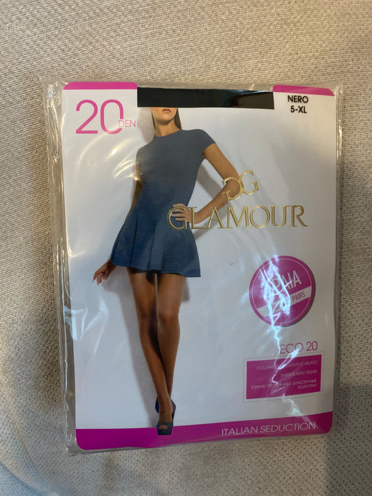 20 Denier Sheer Tights in Black Colour - Two Pairs